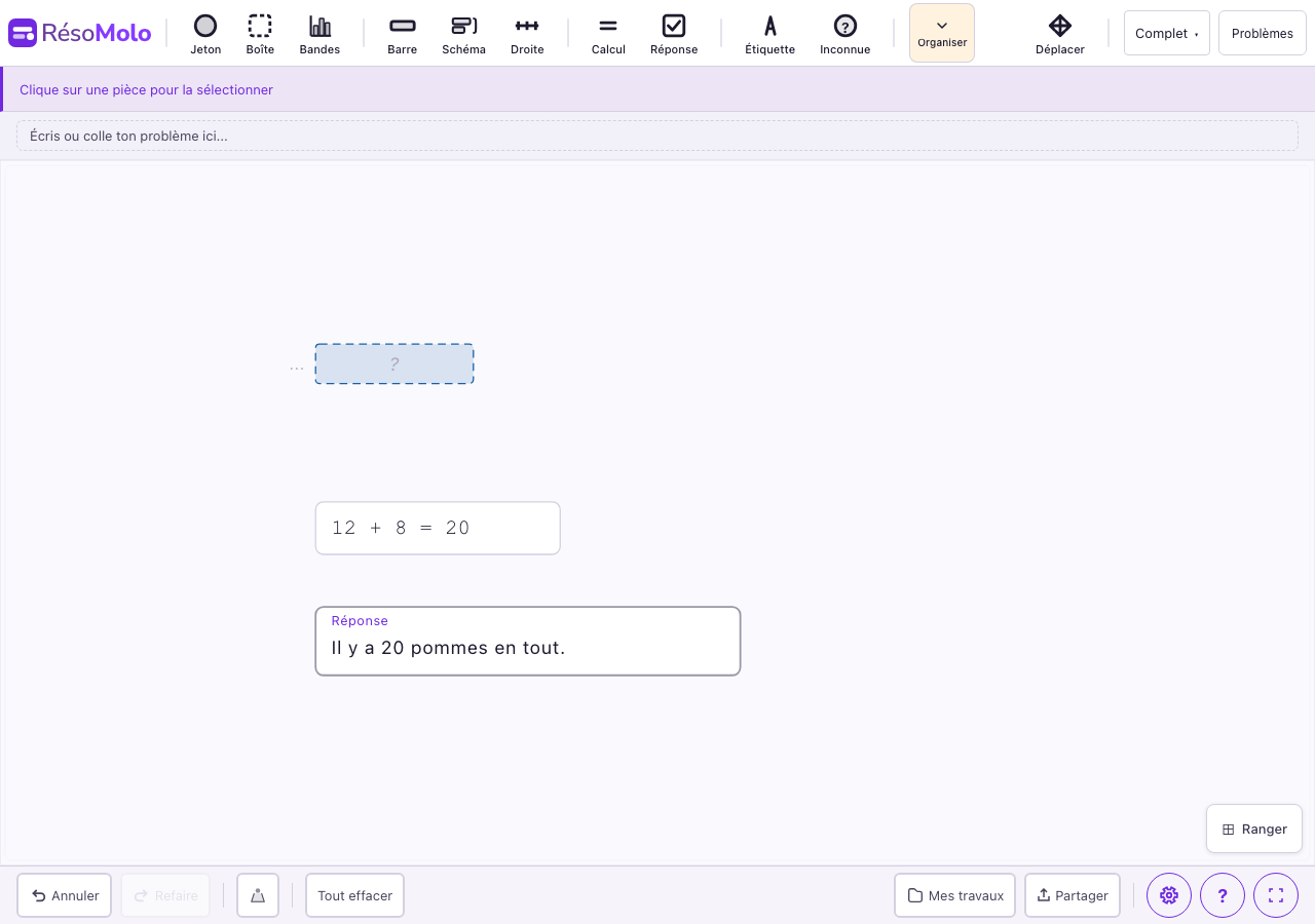 Interface RésoMolo au premier lancement